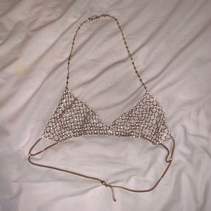 Rhinestone bra